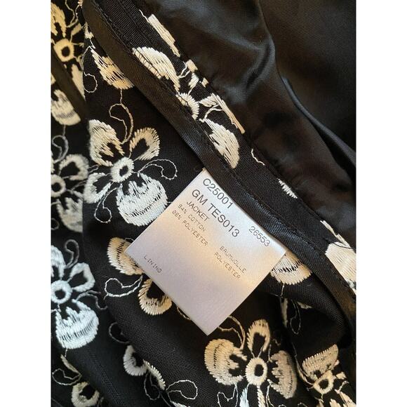 Gai Mattiolo Couture Black Embroidered Dress Blazer Suit Set Sz 44 Italy Runway - Picture 9 of 10